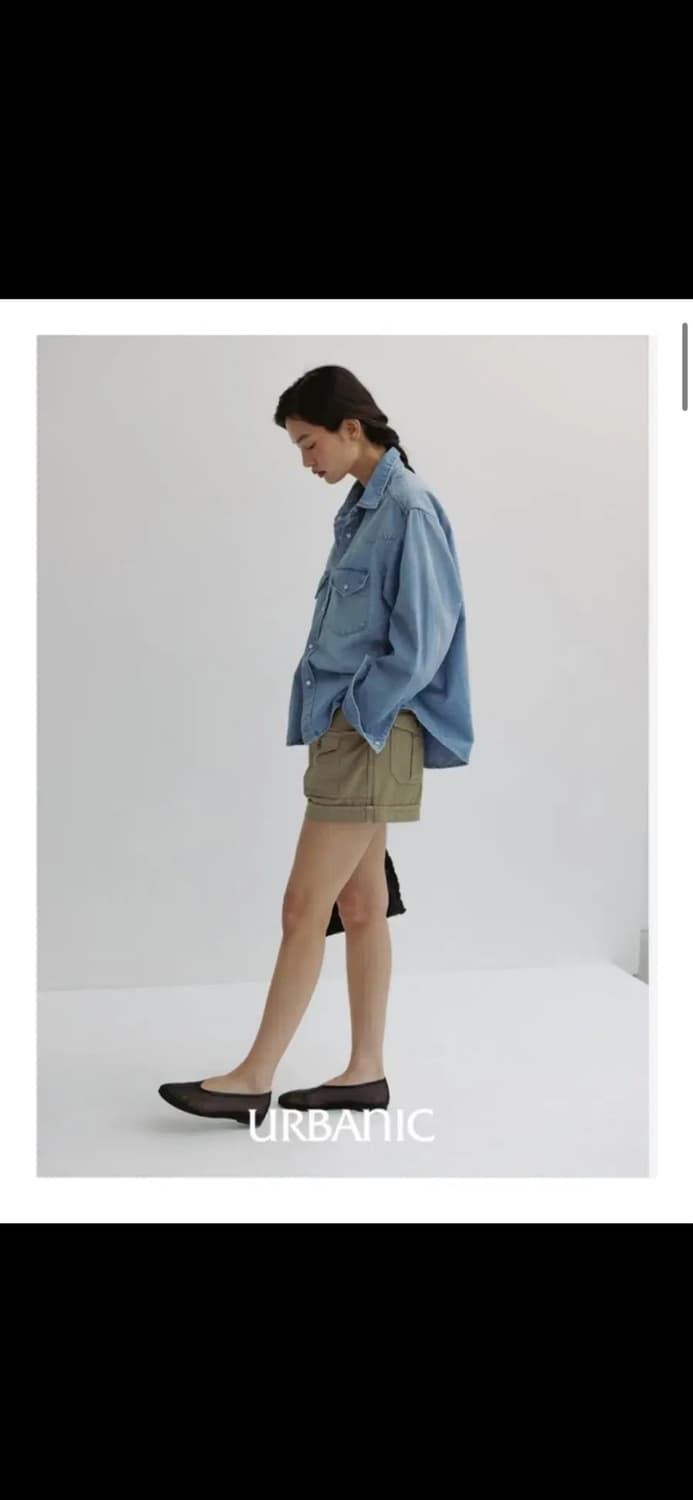 얼바닉30 웨스턴 데님 셔츠 light blue 상품이미지3