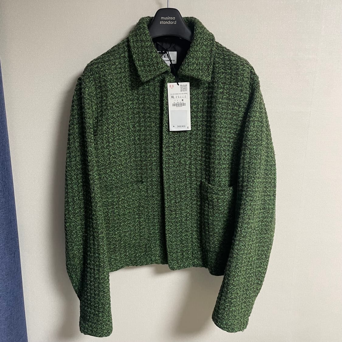 [XL] ZARA 크롭 스트럭처 점퍼 상품이미지2