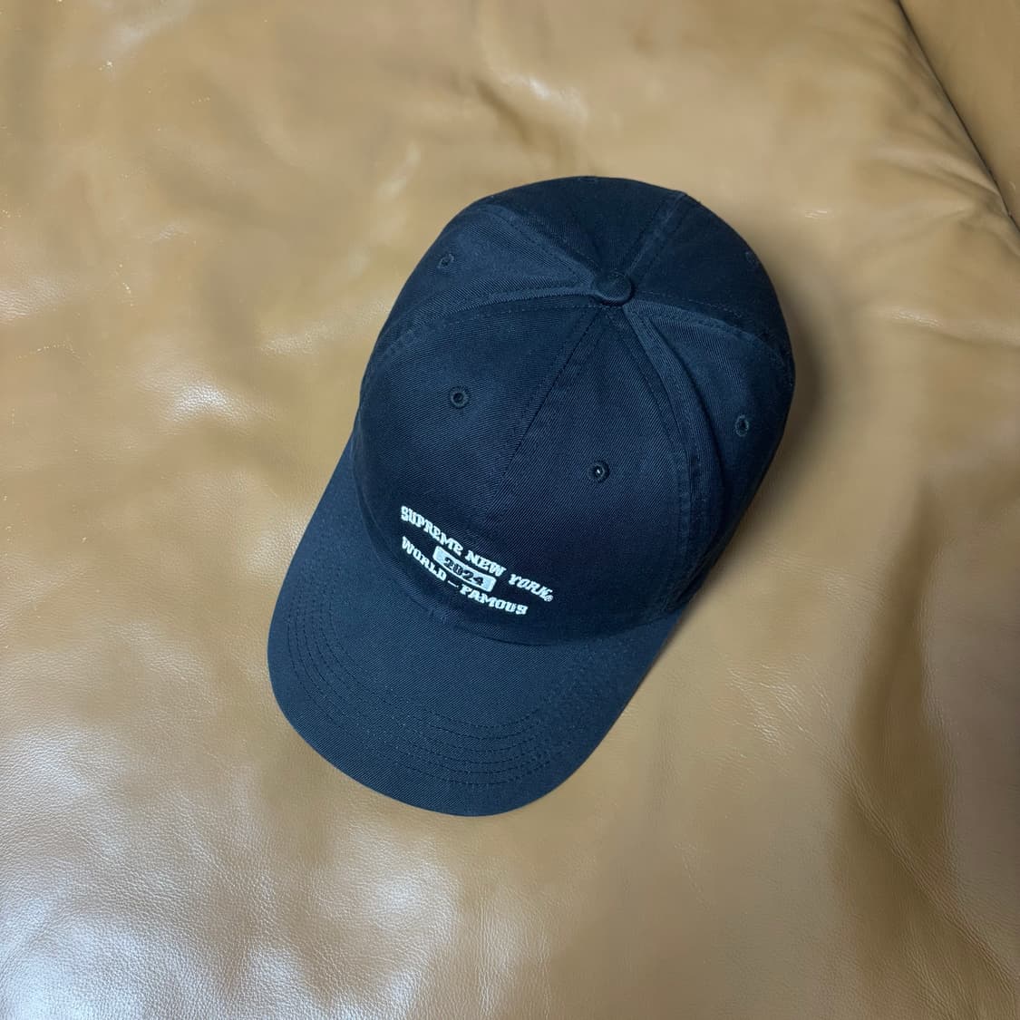 슈프림 6패널 볼캡 모자 24ss 뉴욕 아크 블랙 상품이미지5