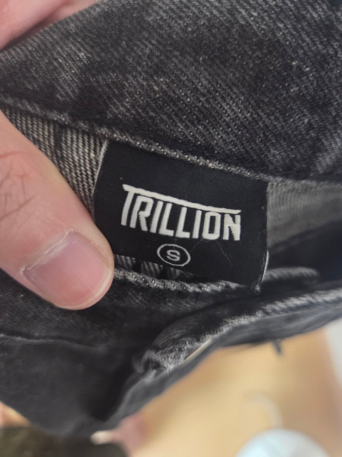 트릴리온 옐로우 워싱 리버스 턱 데님 팬츠 상품이미지7