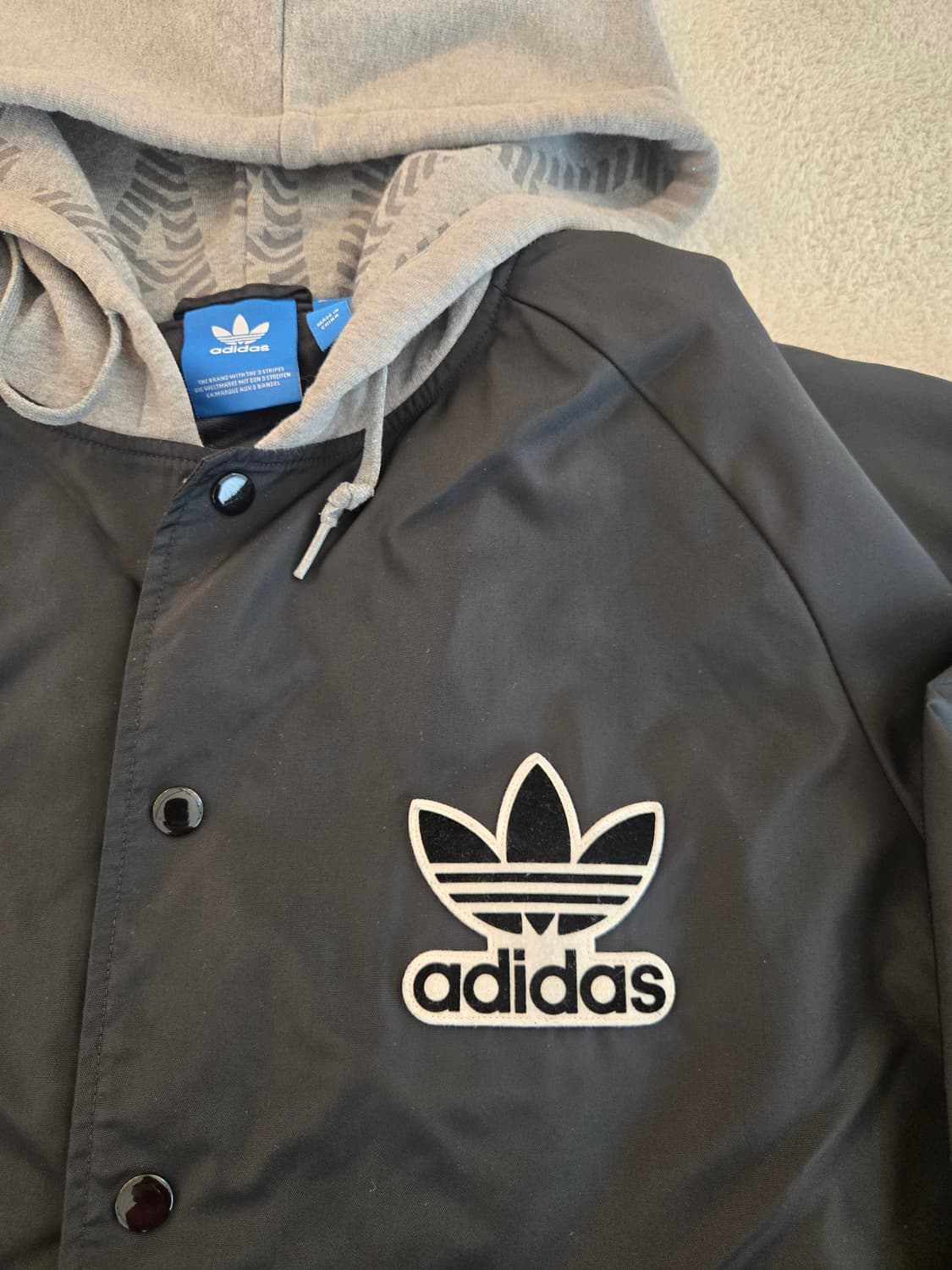 아디다스 후드 코치 자켓 블랙 110 상품이미지3