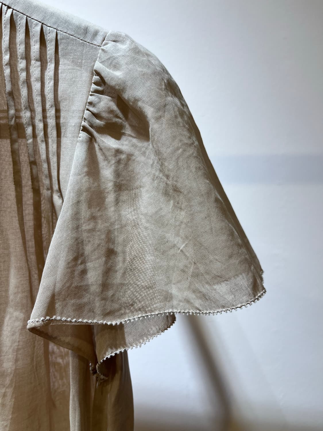 일본 면 오간자 블라우스 상품이미지5