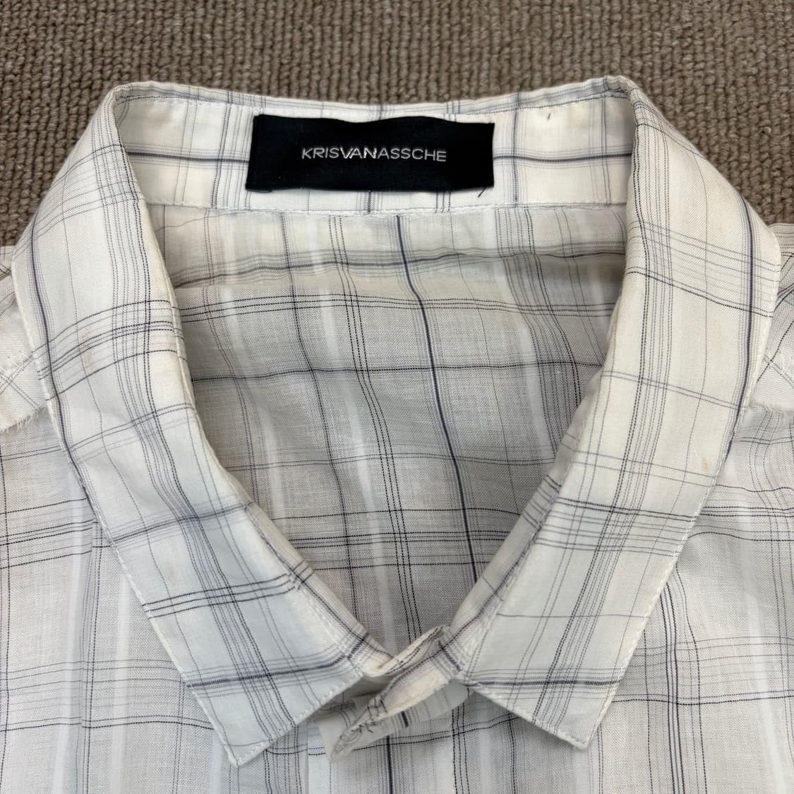 Kris Van Assche 크리스 반 아쉐 썸머 체크 셔츠 48 상품이미지2