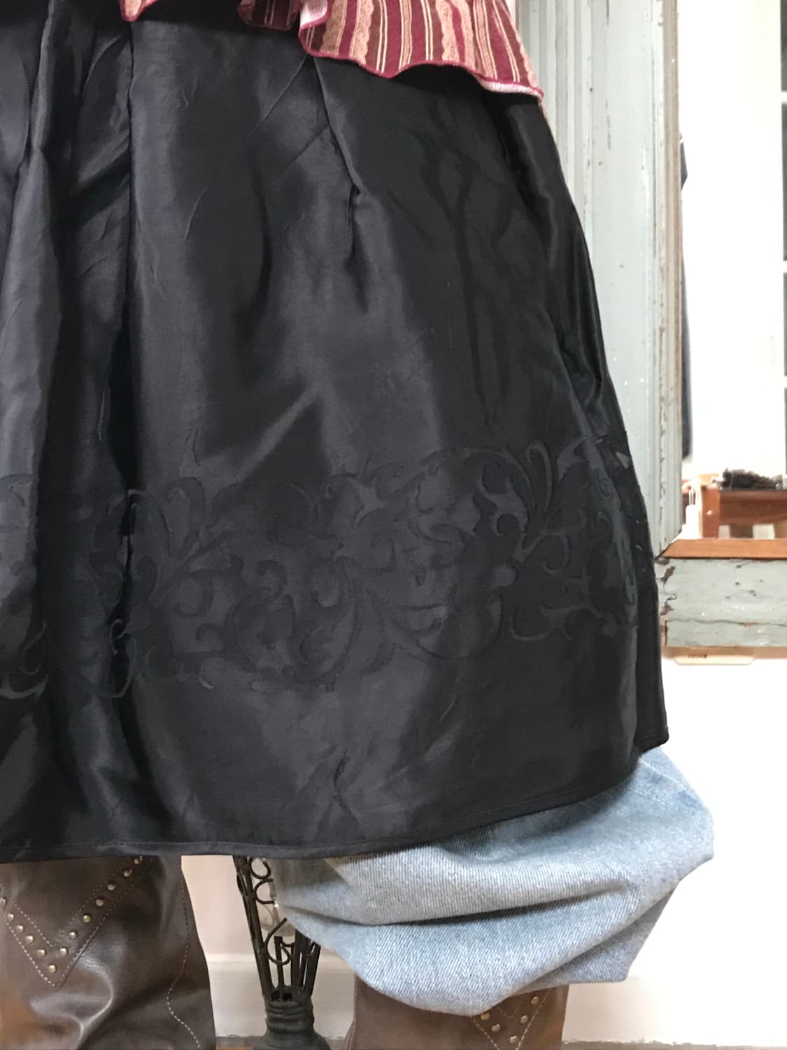 vintage pattern skirt 상품이미지3