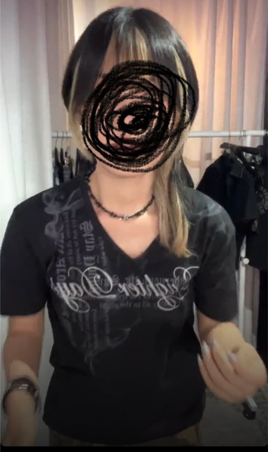 단돈 4천원) 일본빈티지 와이즈걸 펑크 반팔 y2k 락시크 상품이미지1