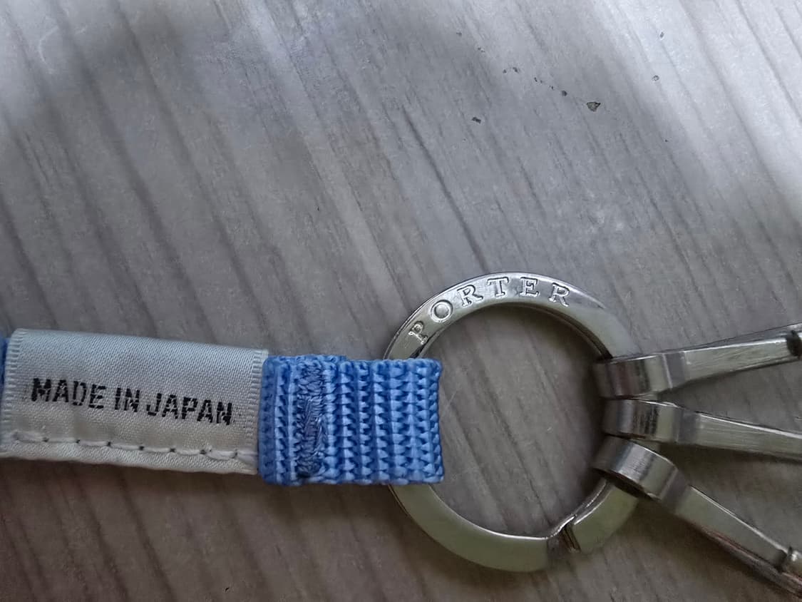 요시다포터 PORTER TOKYO 키홀더 키링 블루 화이트 일본제 상품이미지3