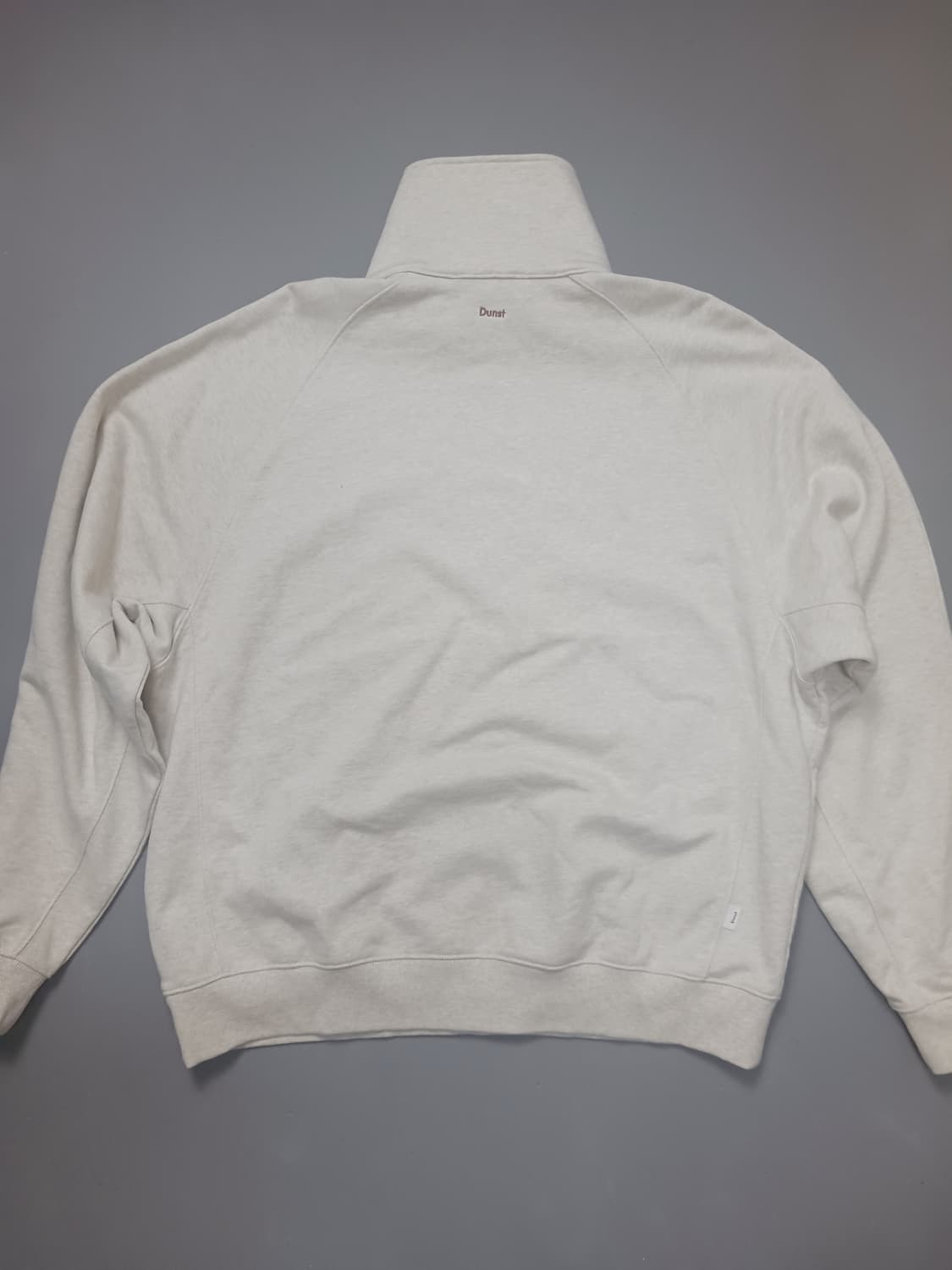 [L] 던스트 래더 로고 하프집업 스웨트셔츠 오트밀 멜란지 맨투맨 상품이미지7