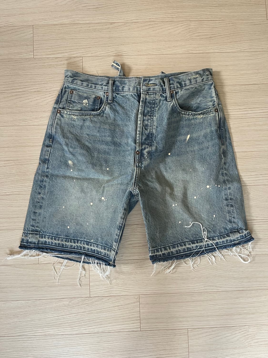 비헤비어 데님 쇼츠 3사이즈 상품이미지1