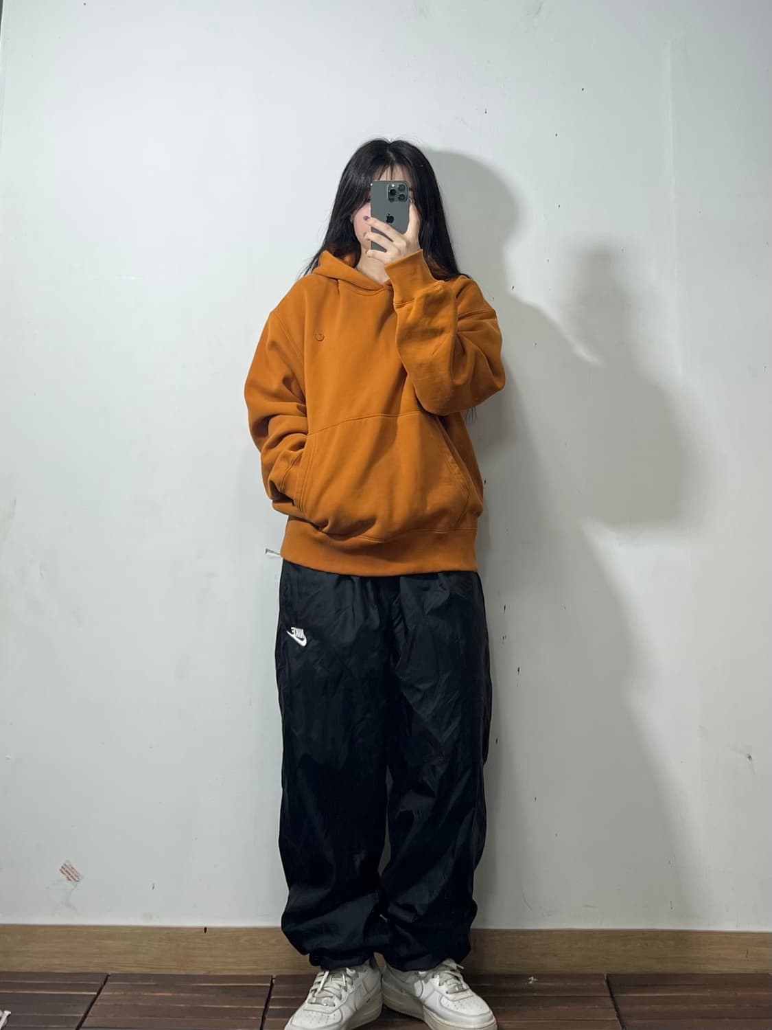 아디다스 주황 후드티 Xl  상품이미지2