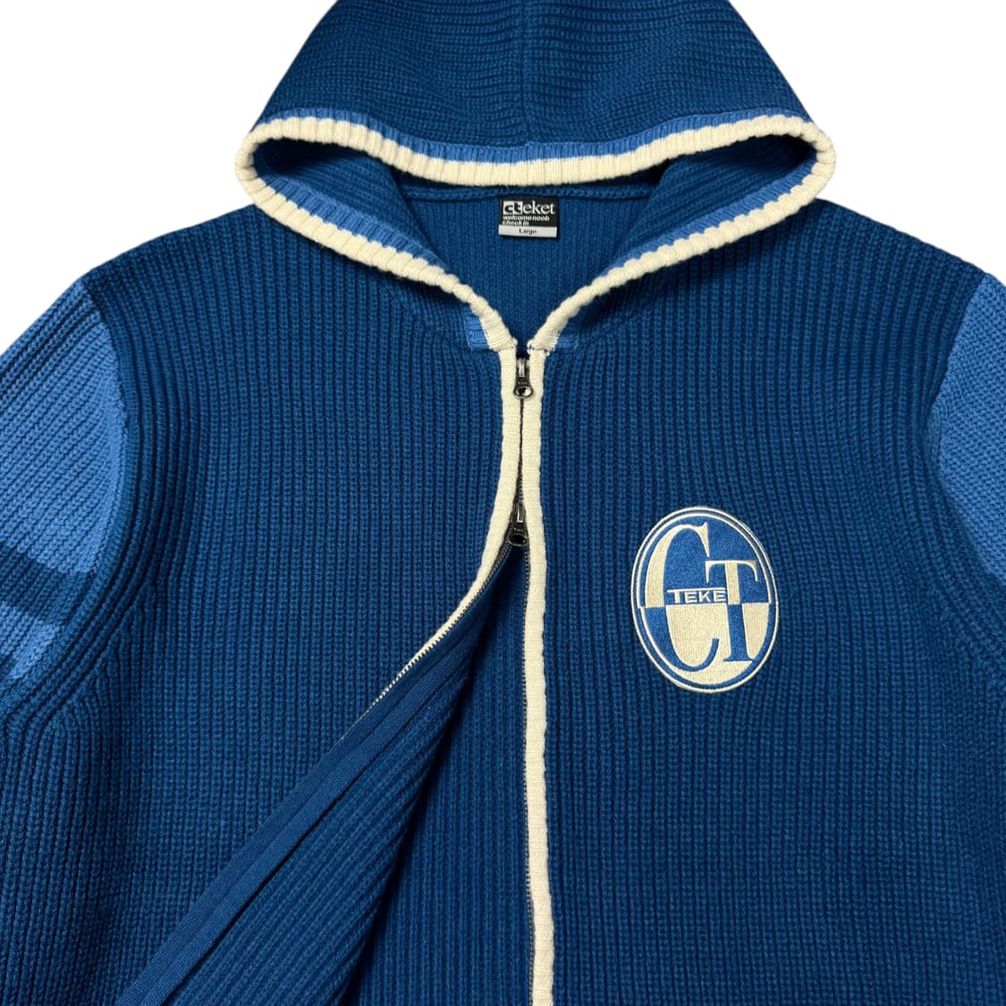 (L) 테켓 니트 집업 후디 상품이미지2