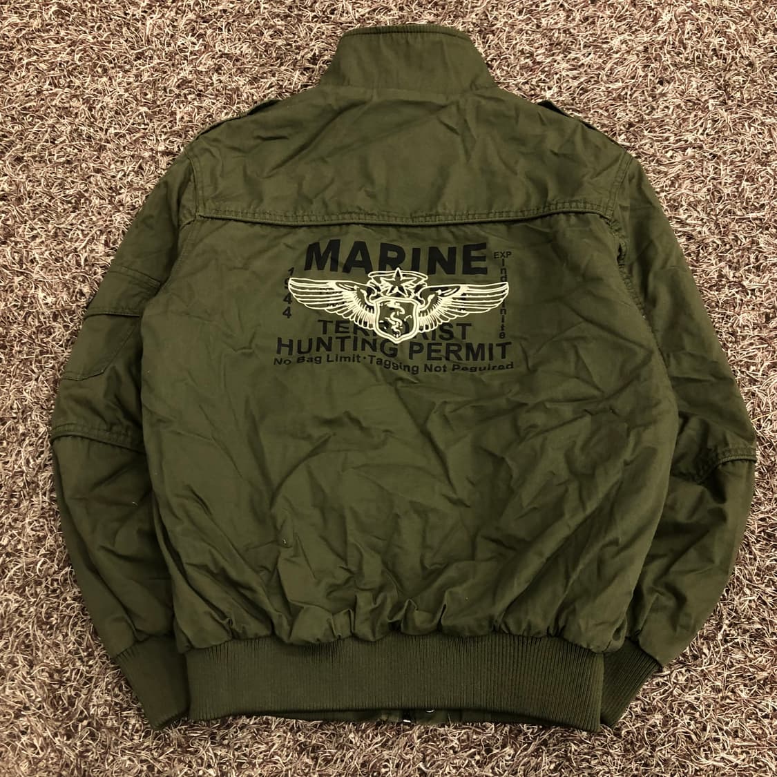 캠프5 빈티지 밀리터리 MARINE 항공 점퍼 상품이미지6