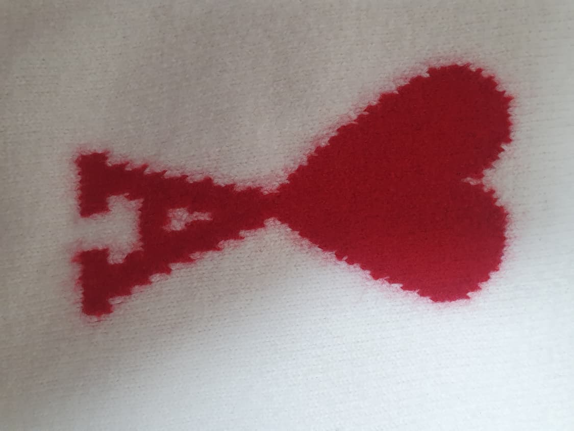 아미 인타르시아 빅하트 로고 니트 상품이미지1