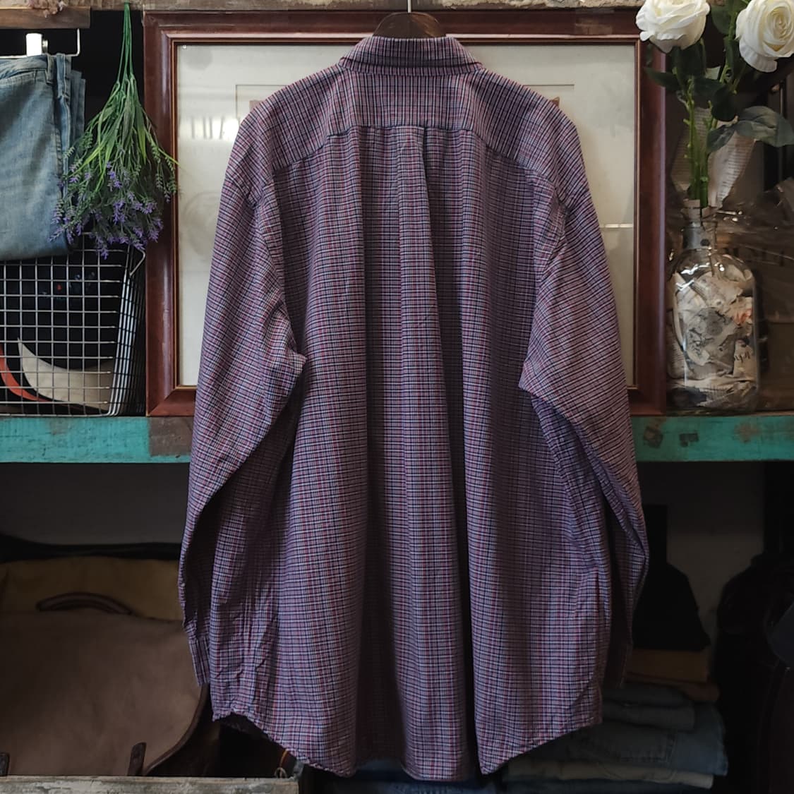 90s 폴로 랄프로렌 체크셔츠 빅사이즈 셔츠 플란넬 체크 xxl 상품이미지3