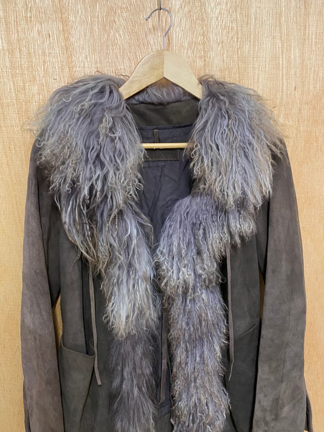 VTG fur suede coat 일본 빈티지 스웨이드 퍼 코트 상품이미지4