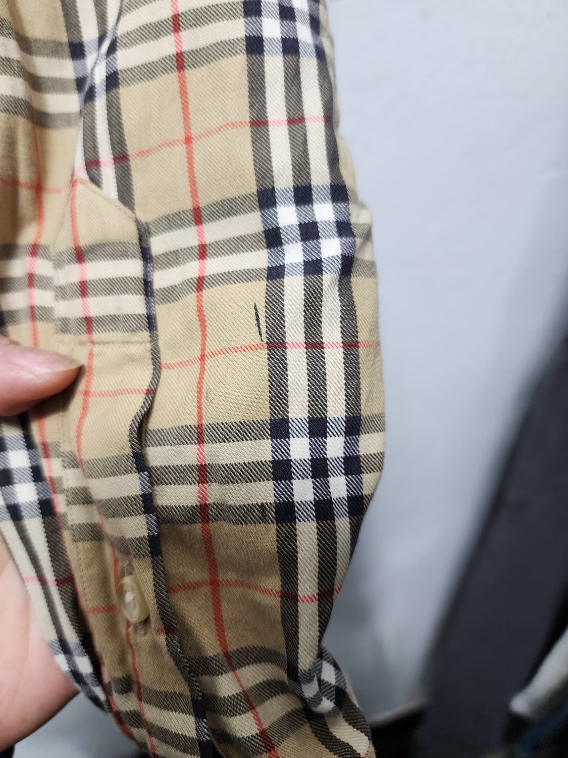 버버리 노바체크 클래식 셔츠 (usa made) 상품이미지5