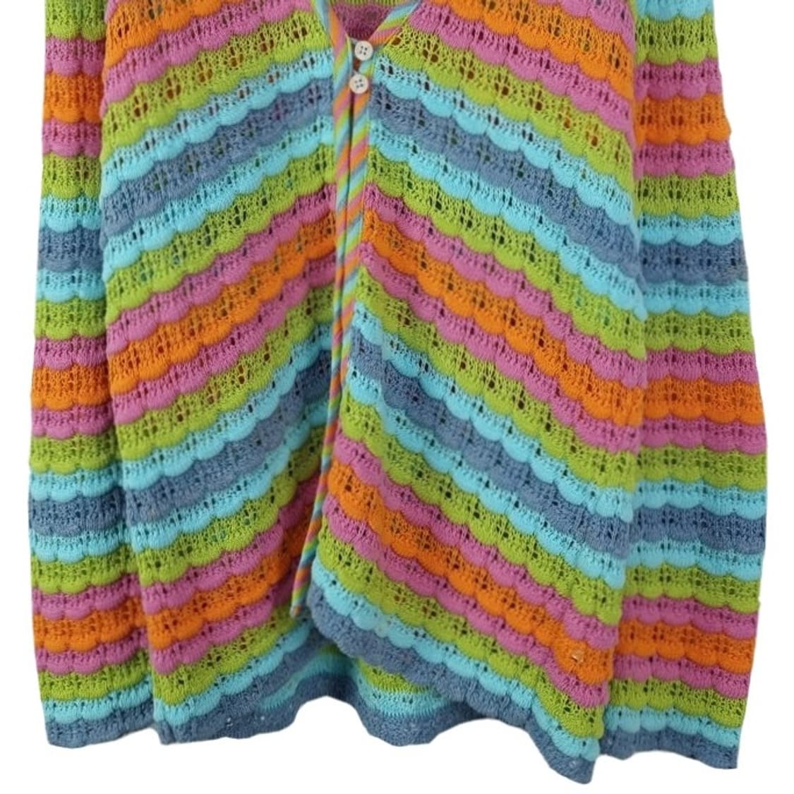 [오일릴리] 에스닉 스트라이프 패턴 니트 가디건 P01508 상품이미지5