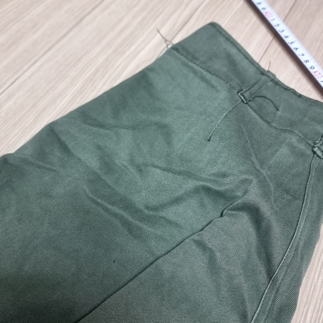 빈티지 80s 오리지널 밀리터리 hbt 퍼티그 바지(실측) 상품이미지7