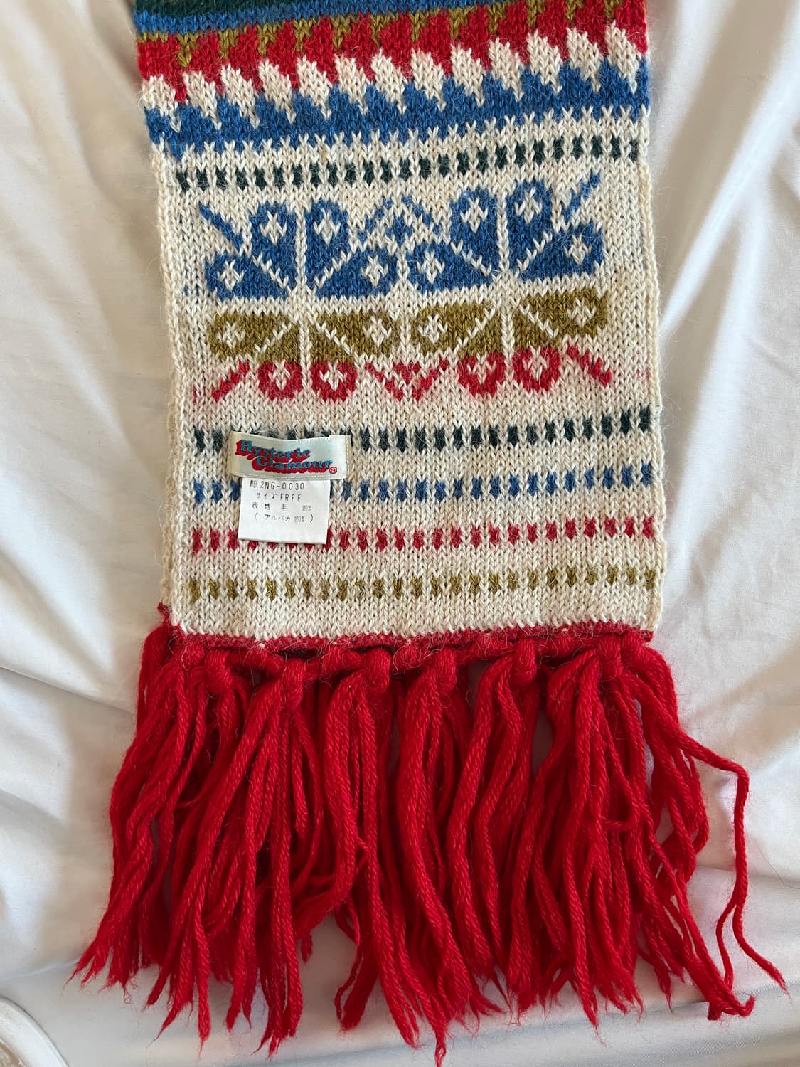 히스테릭 글래머 아카이브 노르딕 페어아일 니트 머플러 목도리 스툴 상품이미지2