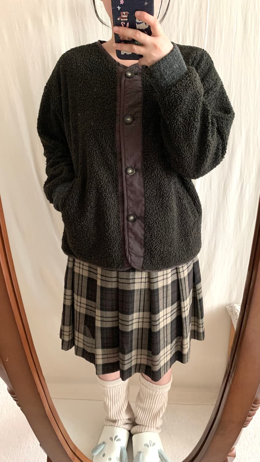 cloudnine 잔꽃 부클 자켓 상품이미지4