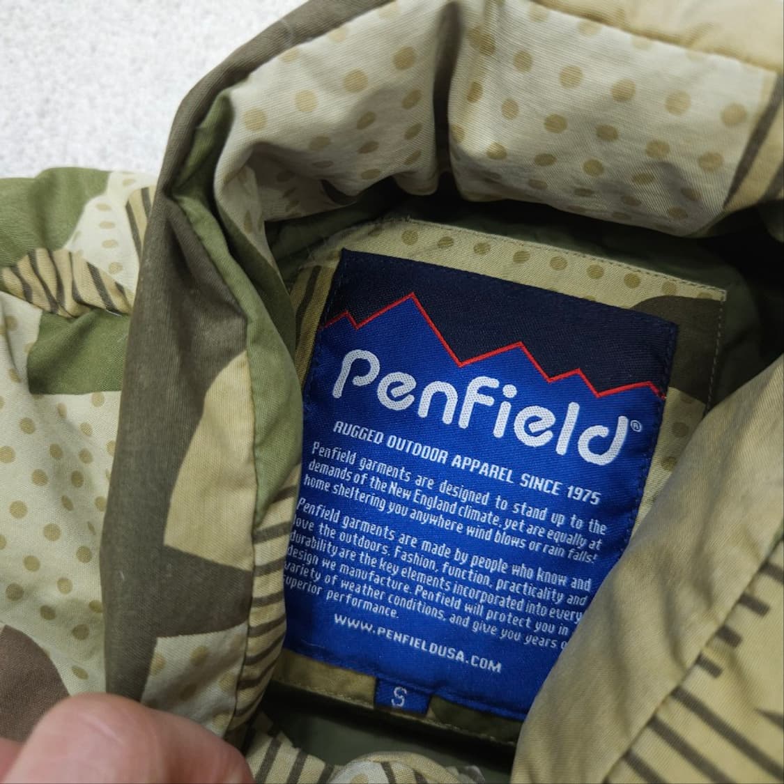 펜필드 카모 덕다운 베스트 상품이미지4