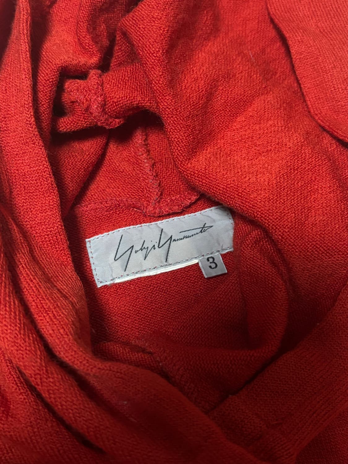 요지야마모토 니트후디 상품이미지1