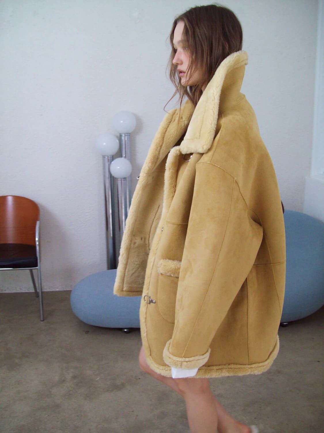 스무드무드 노르웨이 시어링 무스탕 자켓 상품이미지2