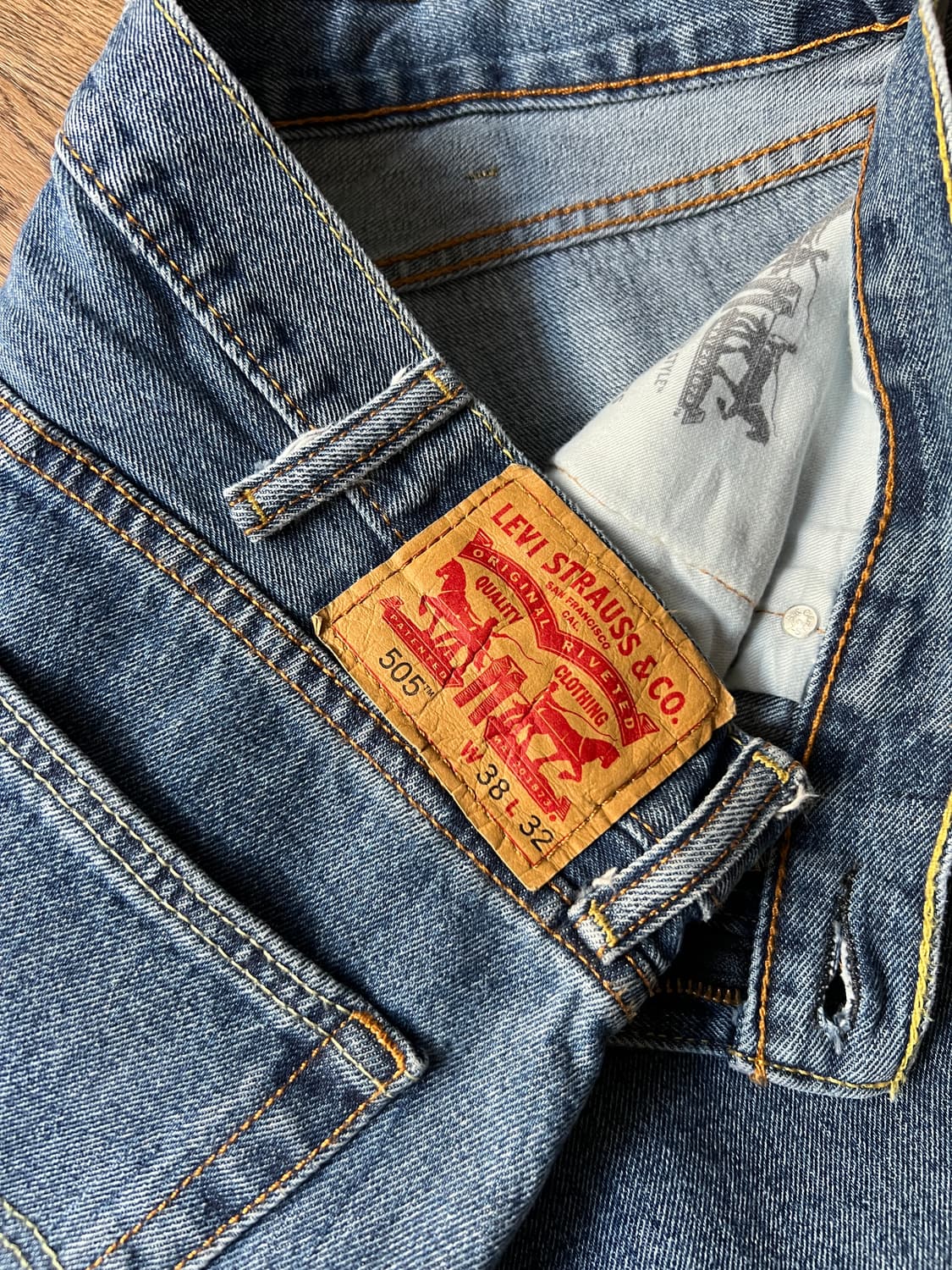 [38]리바이스 505 레귤러 스트레이트 데님 팬츠 상품이미지5
