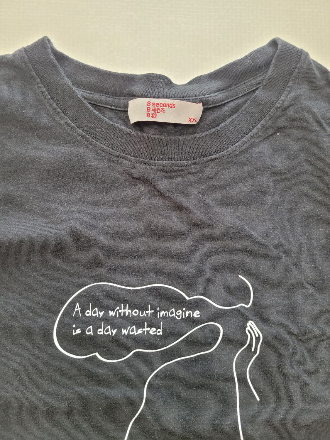 에잇세컨즈 8seconds 남자 긴팔 티셔츠 110 블랙 상품이미지5