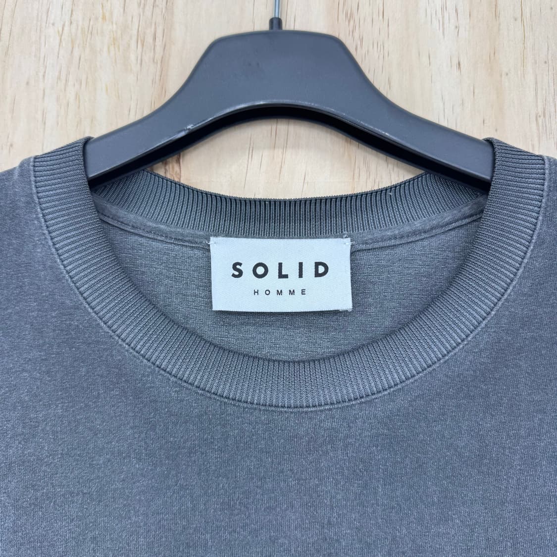[48] 21FW 솔리드옴므 SOLID HOMME 백로고 반팔 티셔츠 상품이미지2