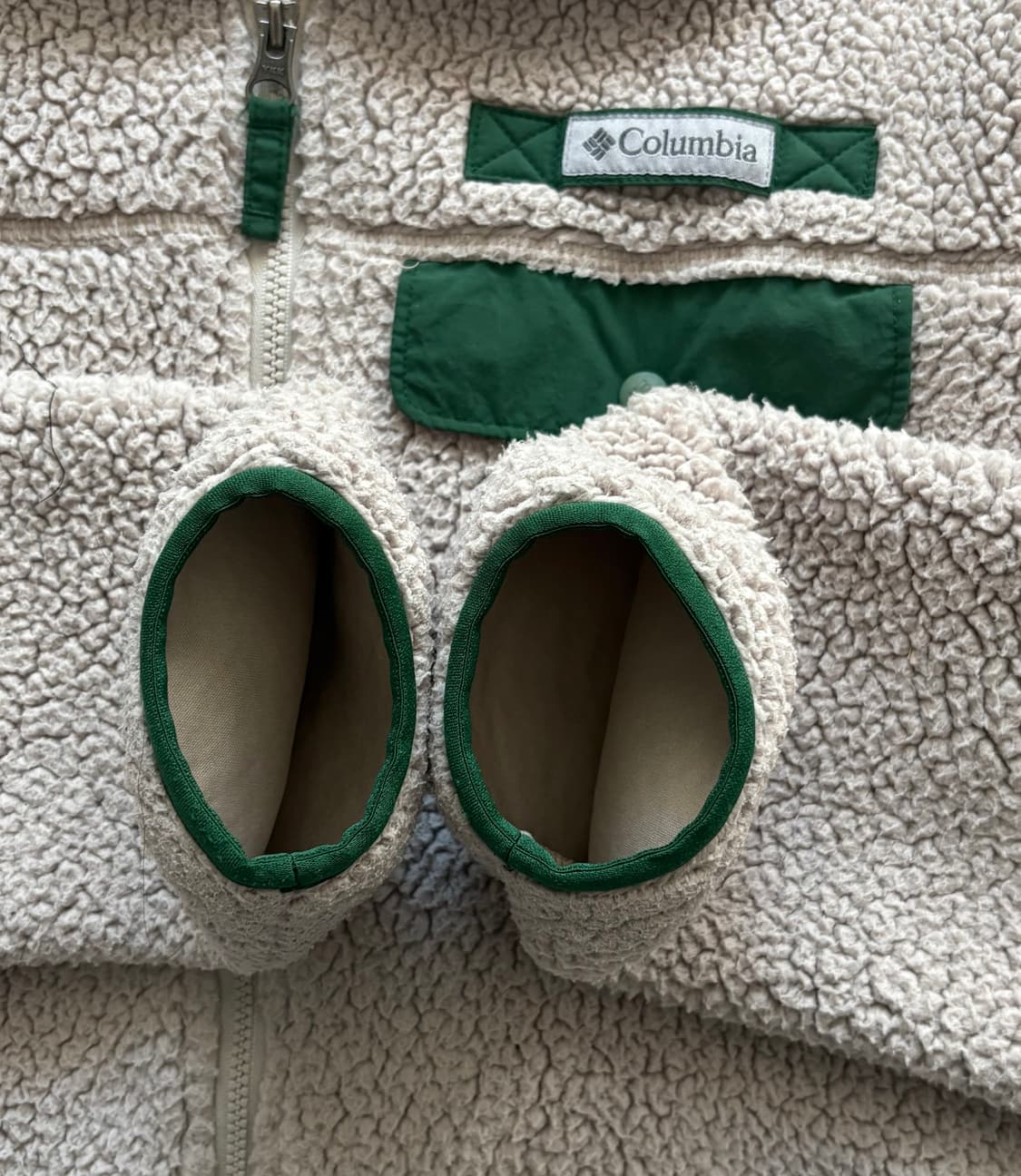 컬럼비아 베이지 플리스 후리스 상품이미지3