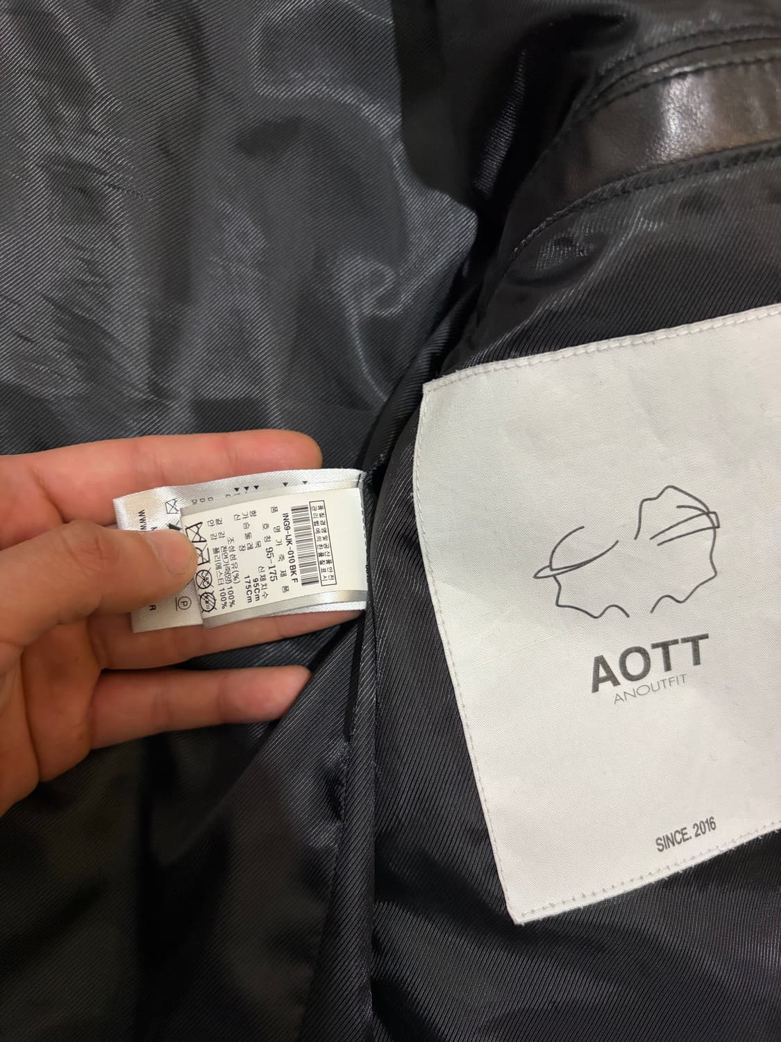 100) 양가죽 더블라이더 자켓 상품이미지5