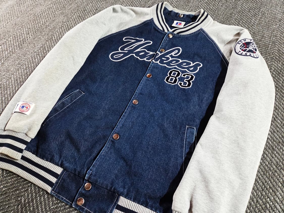 러셀 Russell 90s 뉴욕 양키스 스타디움 바시티 자켓 상품이미지3