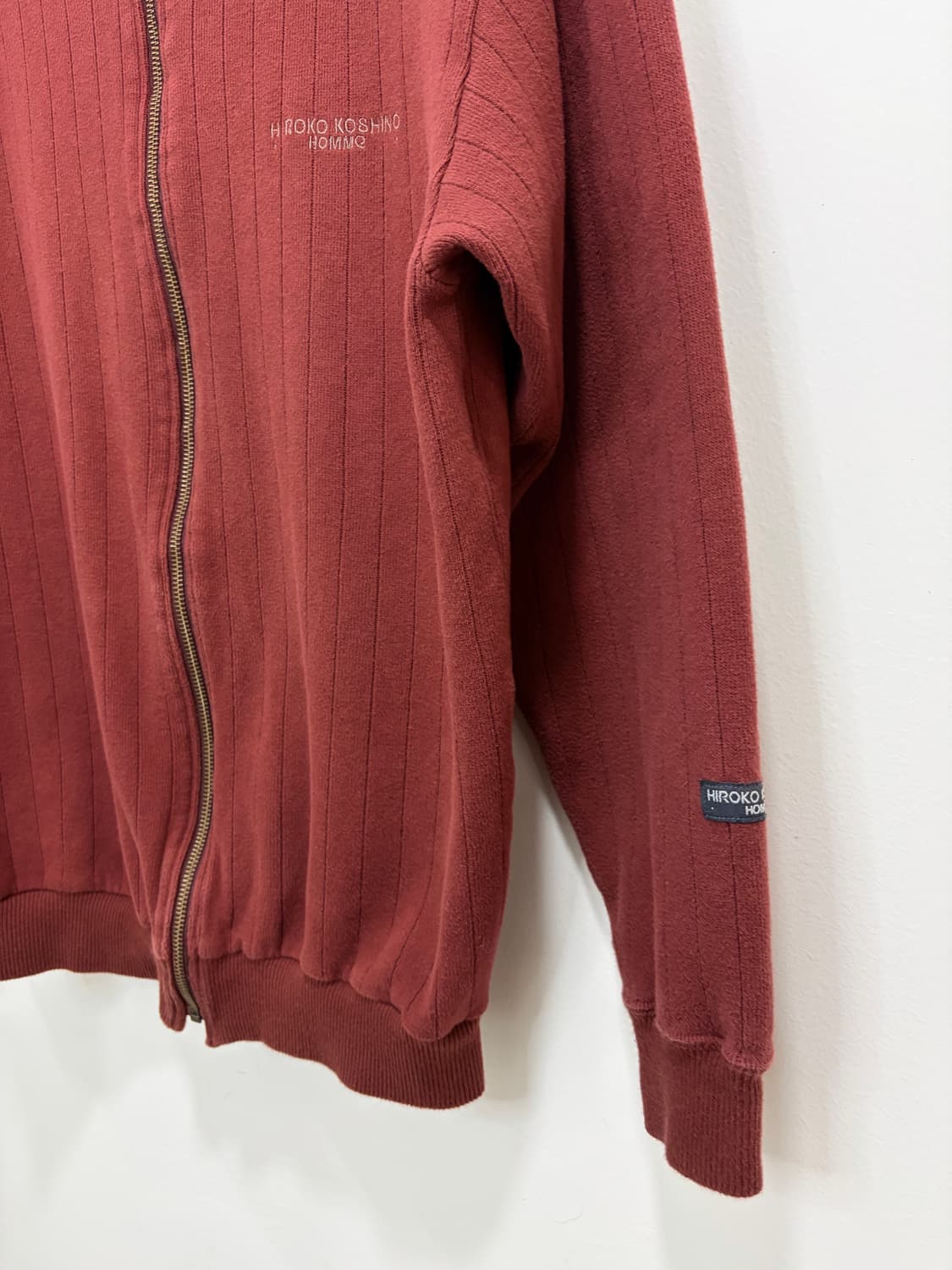 히로코 코시노 옴므 버건디 코튼 자켓 상품이미지6