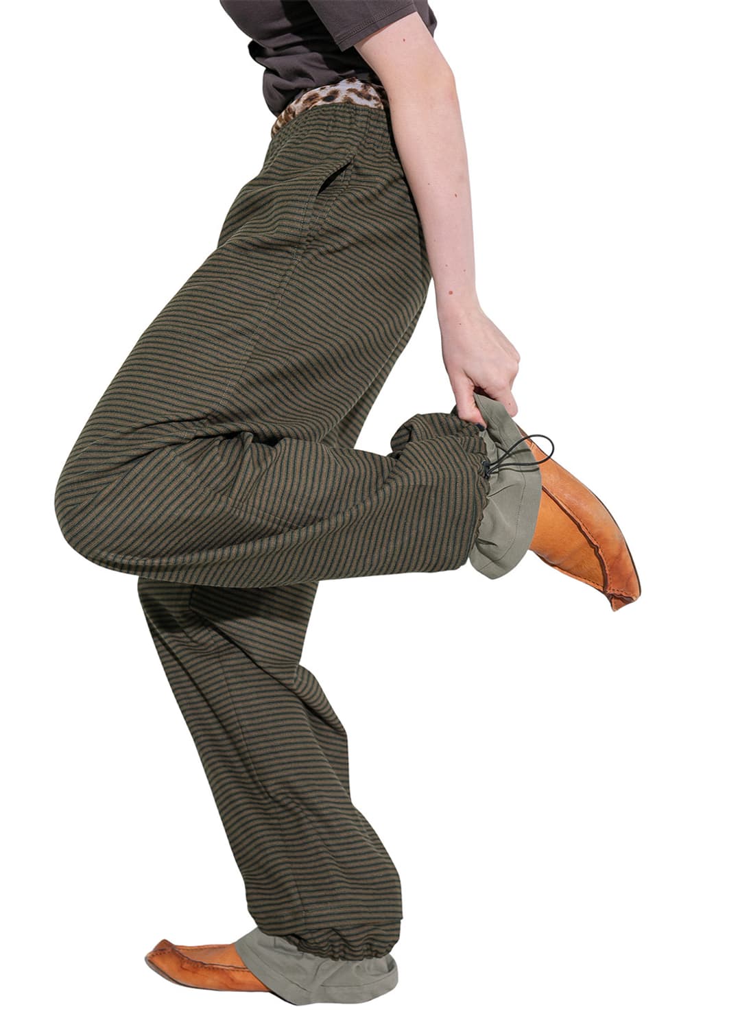 [M]퍼버즈 25fw Step 레이어드 팬츠/그린 상품이미지2