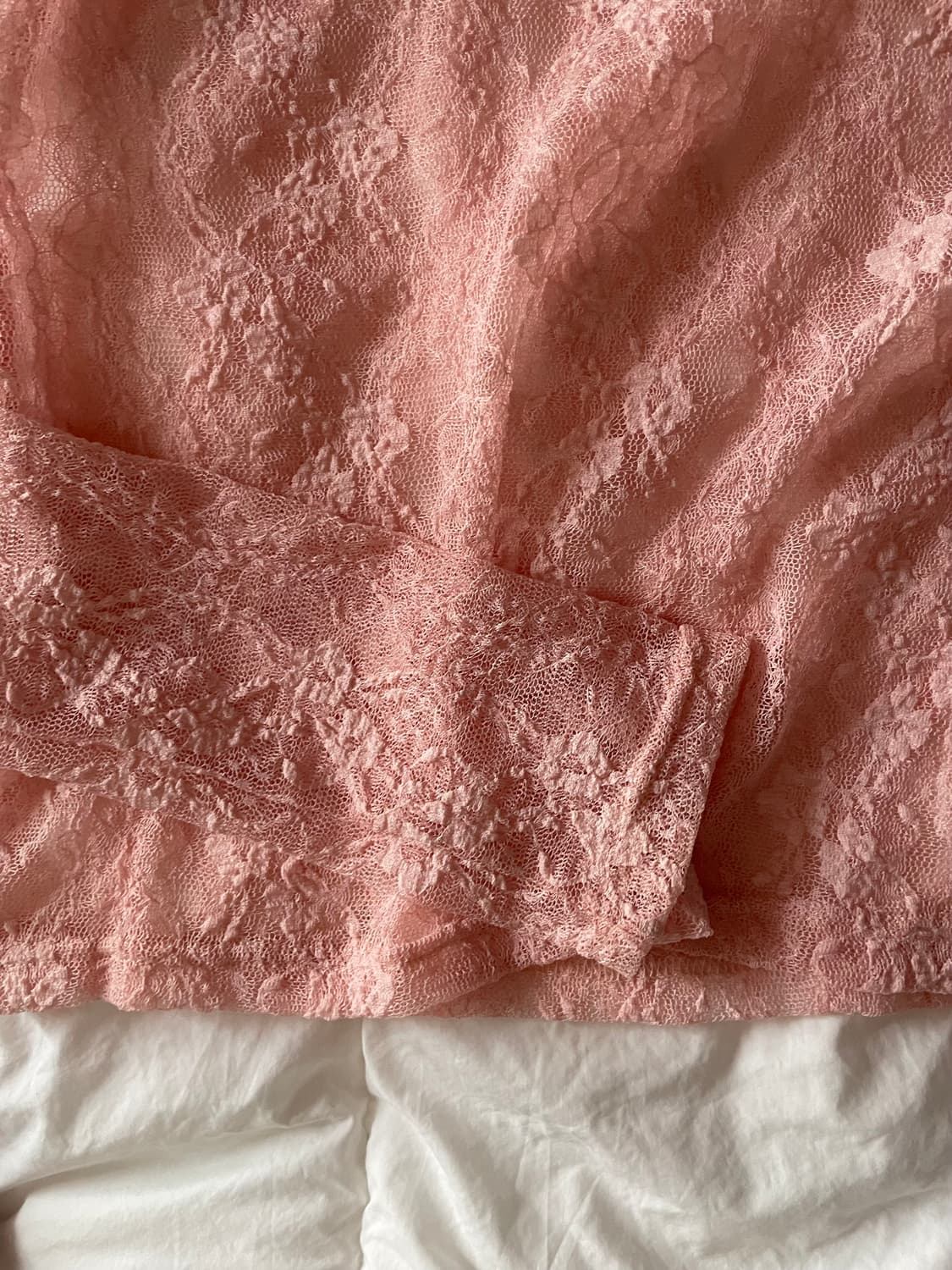 (vintage) 시스루 레이스 티 상품이미지4