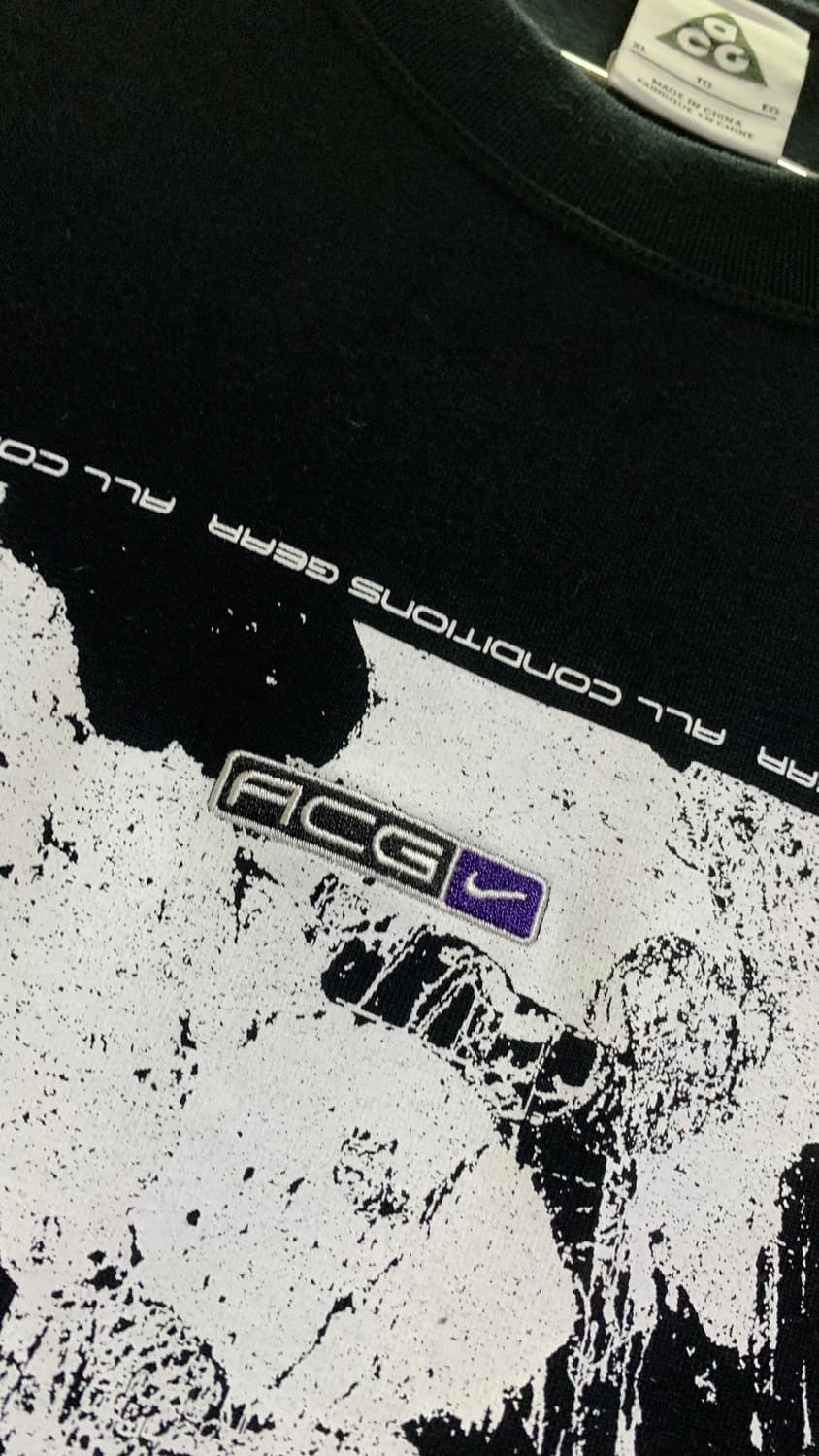 나이키 ACG 블랙 프린팅 긴팔티 상품이미지5