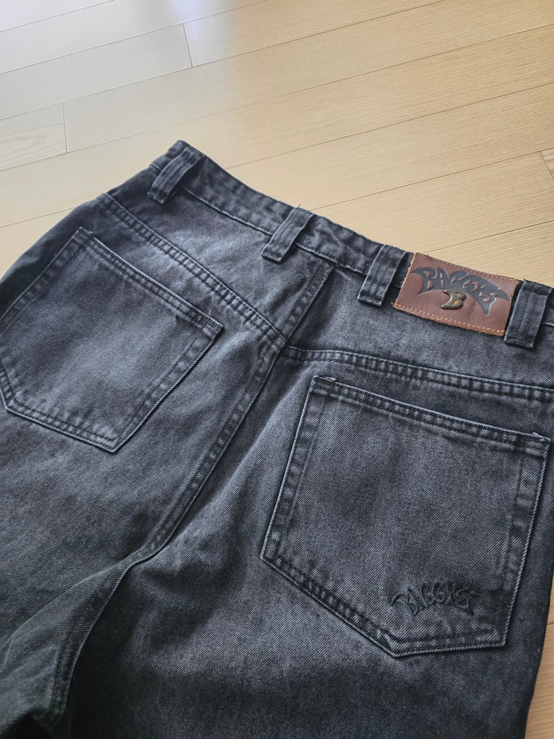배기스 BAGGYS.UK 배기진 블랙 워시드 초판 32 상품이미지6