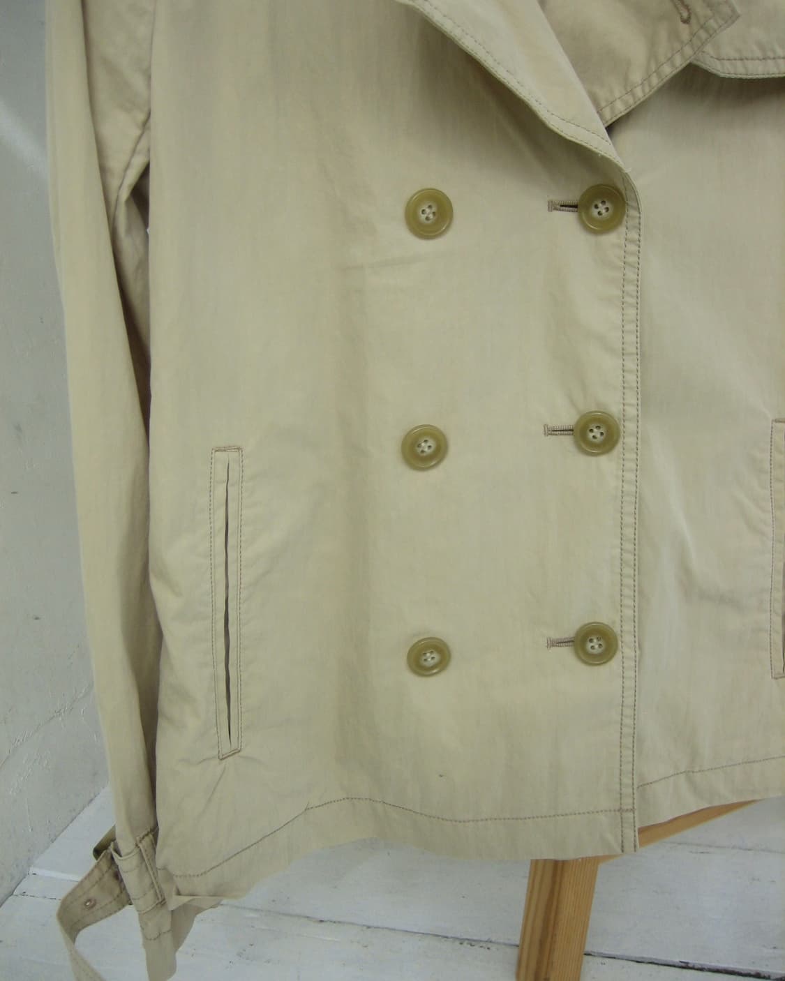 [ALCALI] Double Botton Half French Coat 상품이미지5