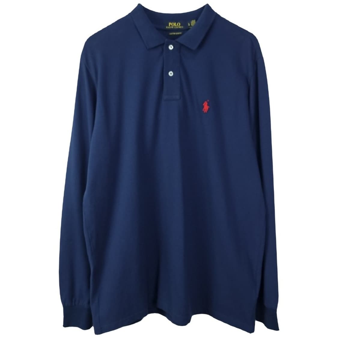 [폴로 랄프로렌] 포니 로고 자수 긴팔 카라티 네이비 M20117 상품이미지2