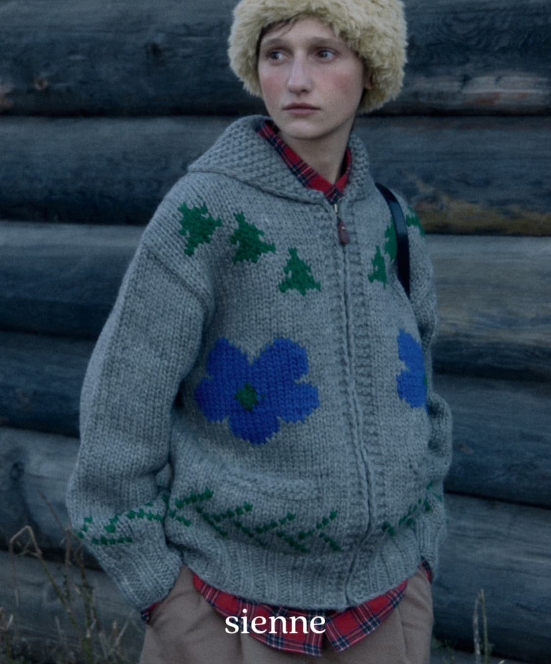 Sienne Wool Sweater knit zip-up 상품이미지5