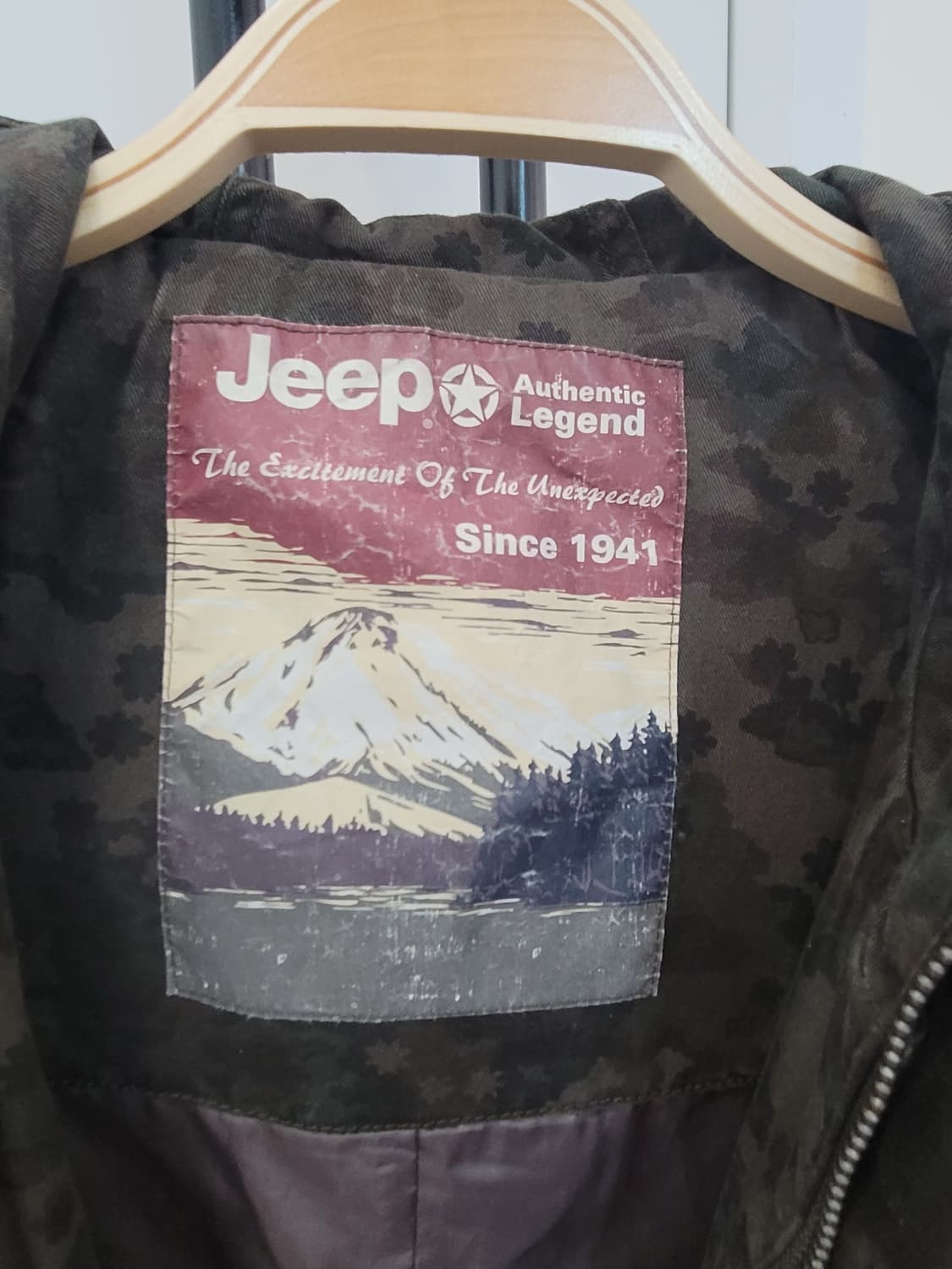Jeep 지프 카모 후드 야상 점퍼 남녀공용 L사이즈 밀리터리 상품이미지9
