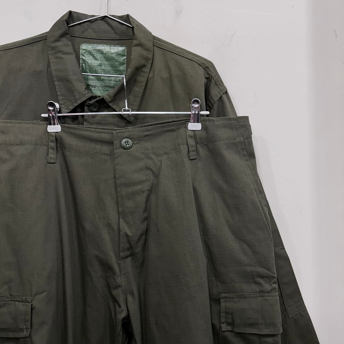 미군 밀리터리 립스탑 필드 우드랜드 자켓 & 카고팬츠 셋업 상품이미지1