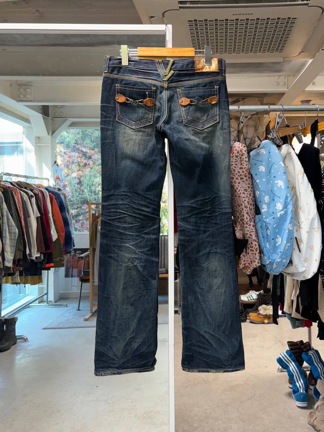 더블 스티치 로우라이즈 진 상품이미지6