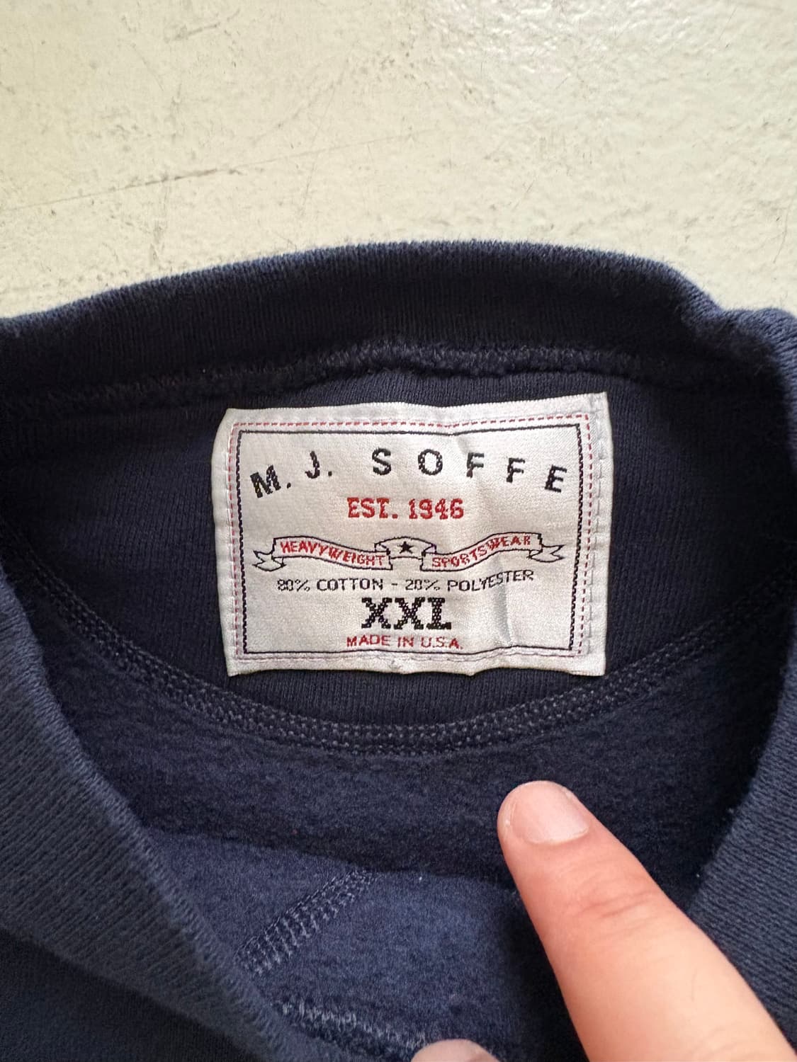 90's M.J Soffe USA Sweatshirt.  상품이미지6