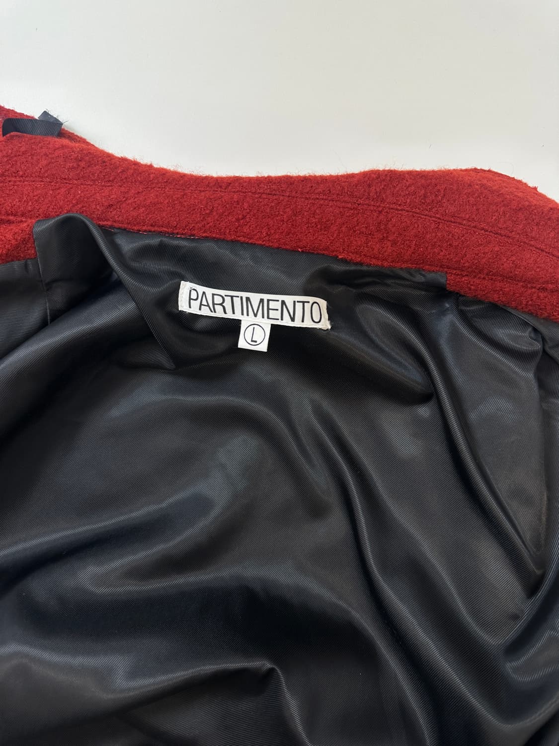 파르티멘토 컬리 울 하프코트 자켓 L 상품이미지5