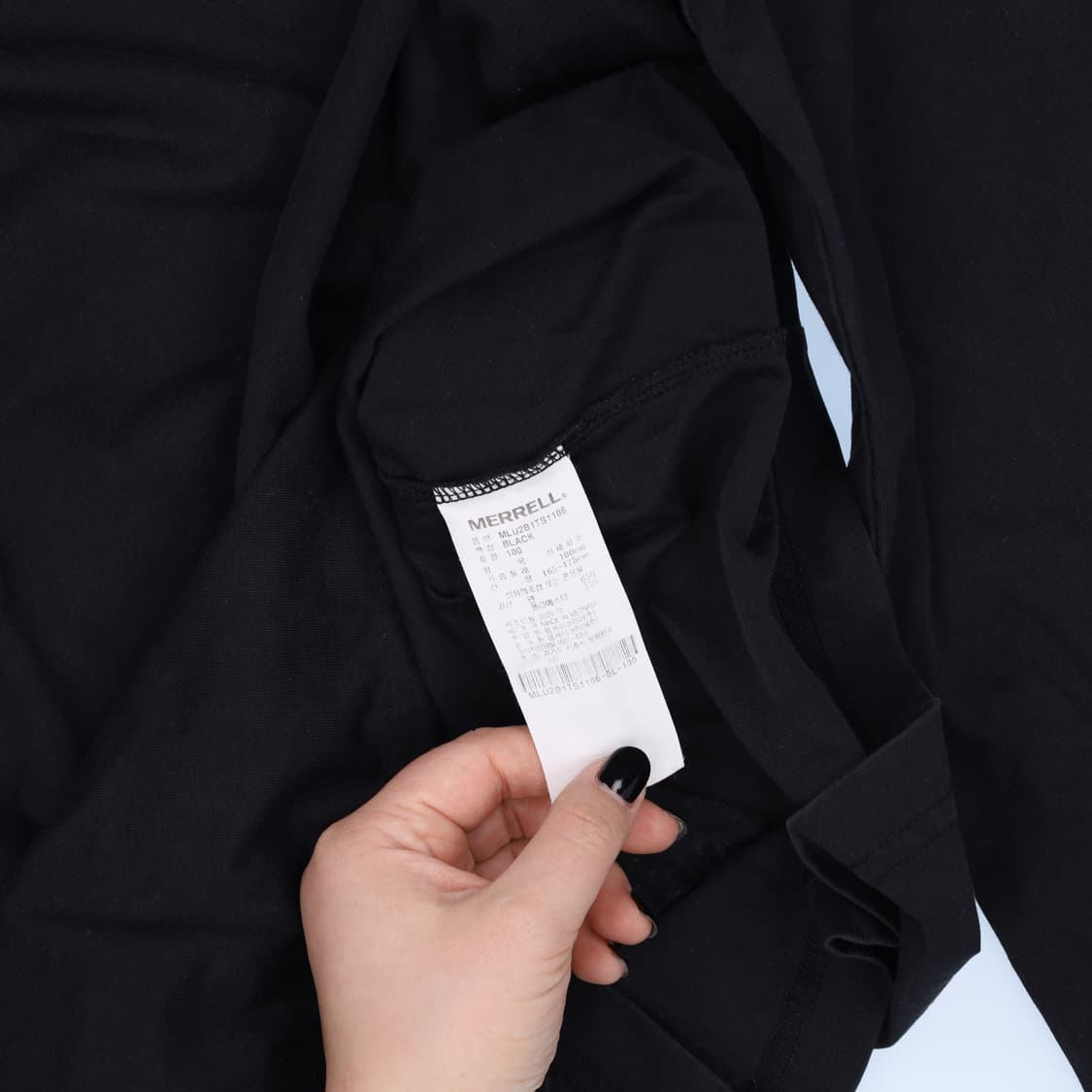 100 머렐 블랙 긴팔 티셔츠 0206M 상품이미지4