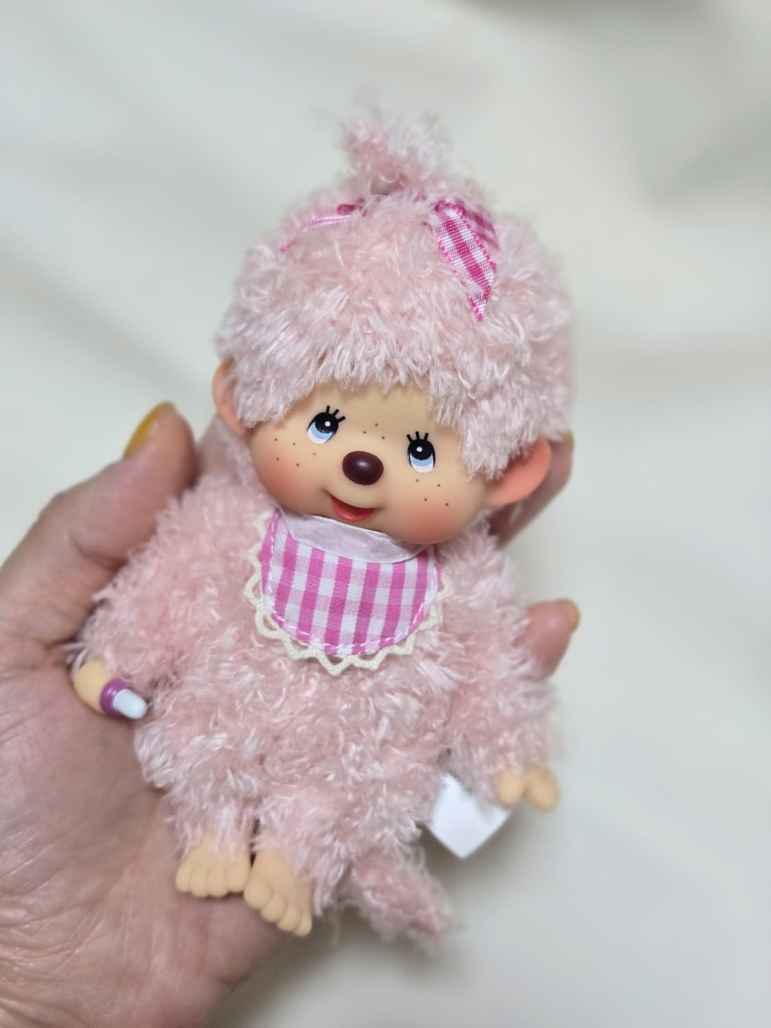몬치치 플러피 모코모코 핑크 베이지 상품이미지2