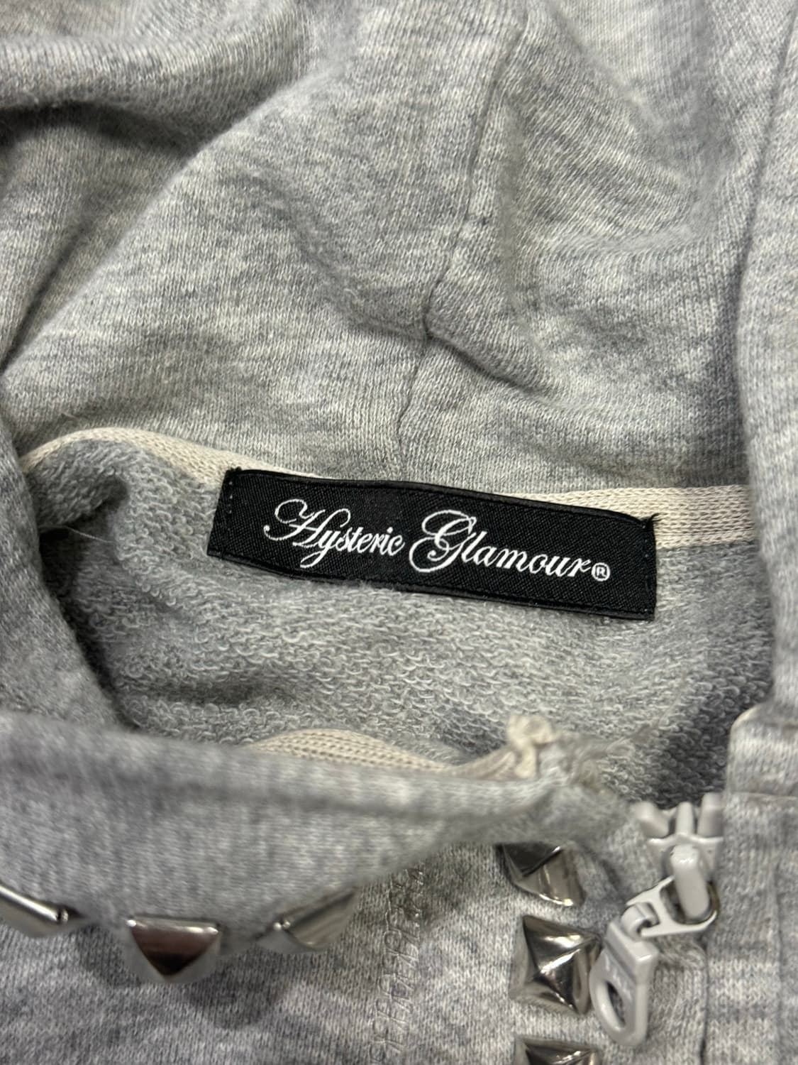 히스테릭 글래머 아카이브 스터드 폭탄 후드 집업 자켓 상품이미지4