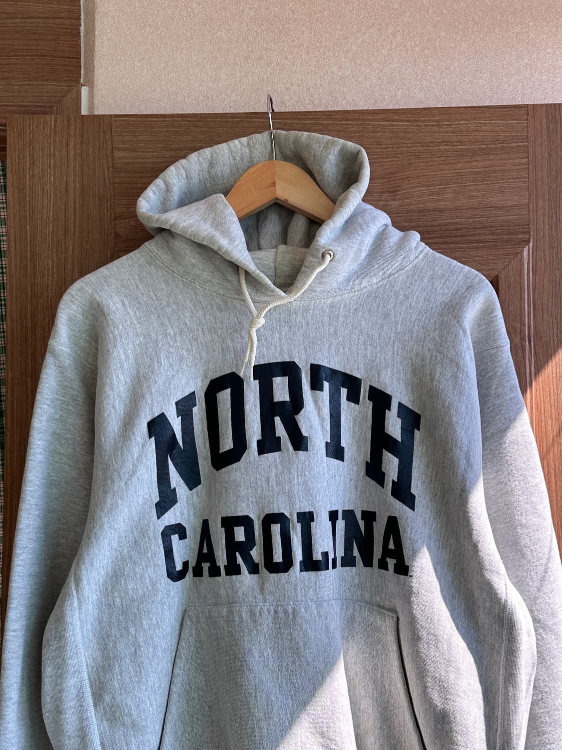 NORTH CAROLINA 레터링 빈티지 리버스위브 후디 M (105) 상품이미지4