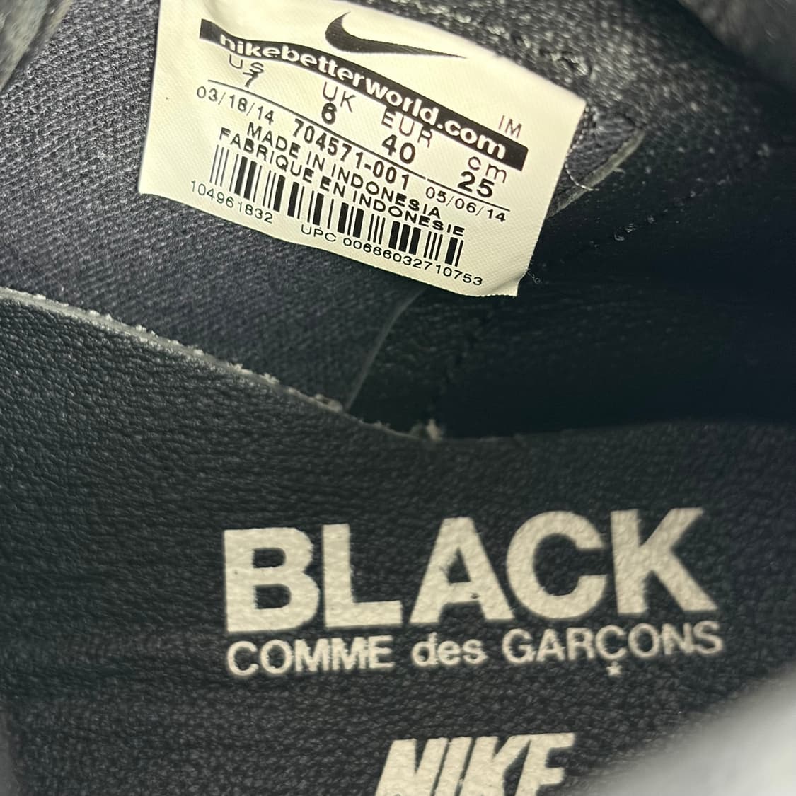 꼼데가르송 cdg 나이키 블레이저 하이 신발 운동화 상품이미지7